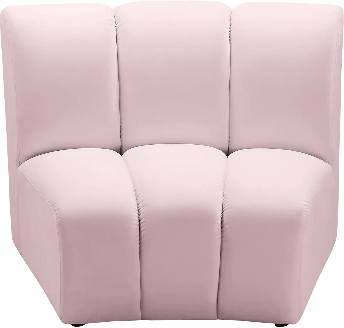 Infinity Pink Velvet Modular Chair 1