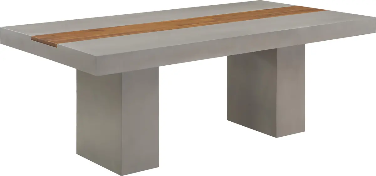 Rio Light Grey Concrete Cement Dining Table (3 Boxes) 1