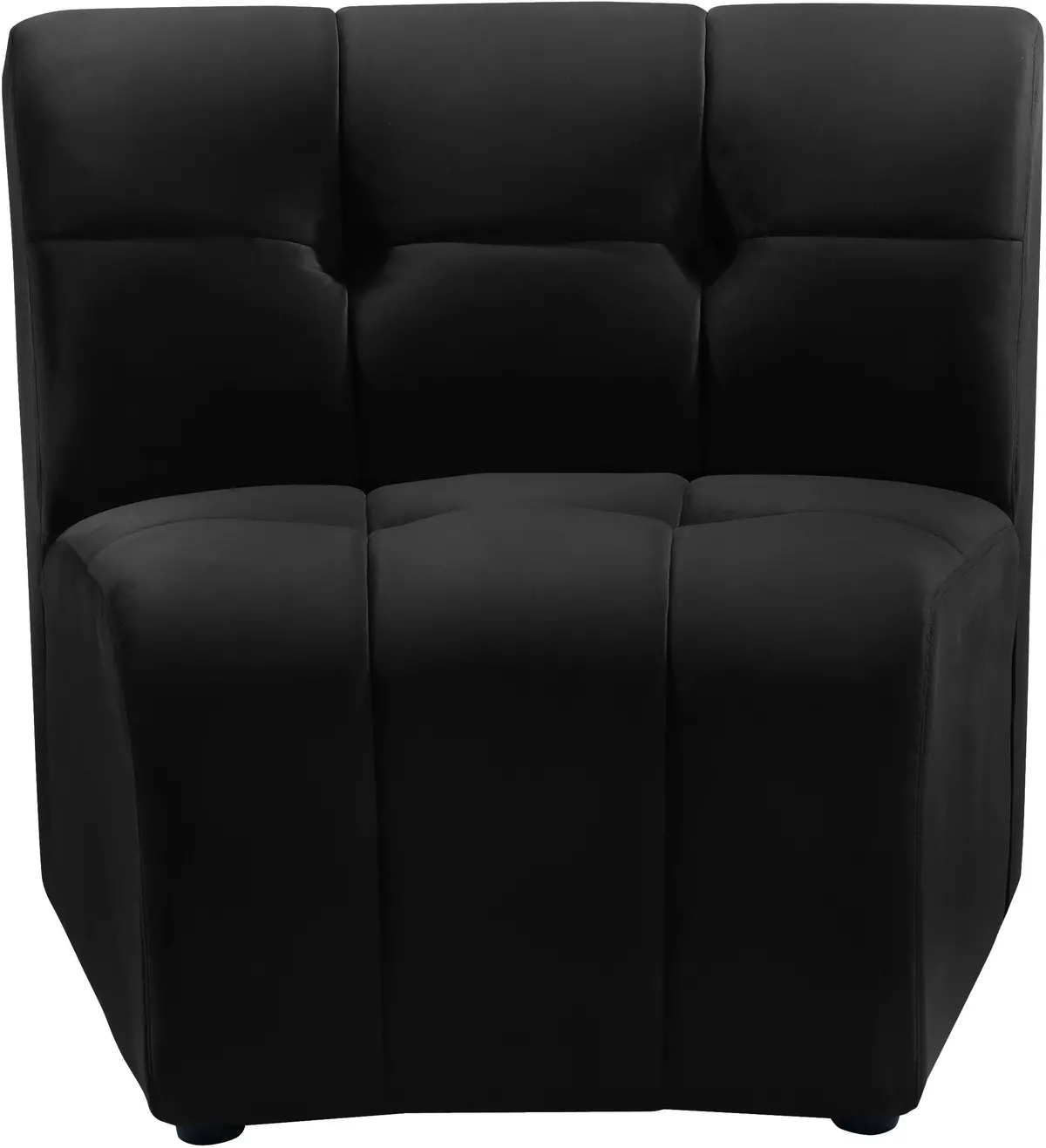 Limitless Black Velvet Modular Chair 1