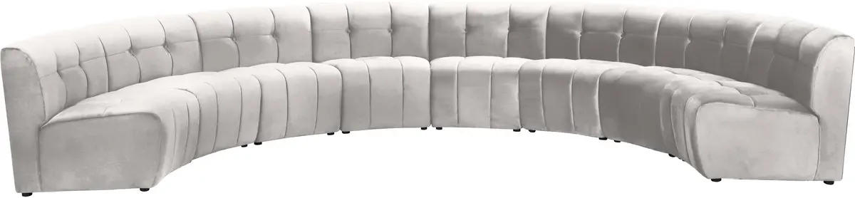 Limitless Cream Velvet 8Pc. Modular Sectional 1