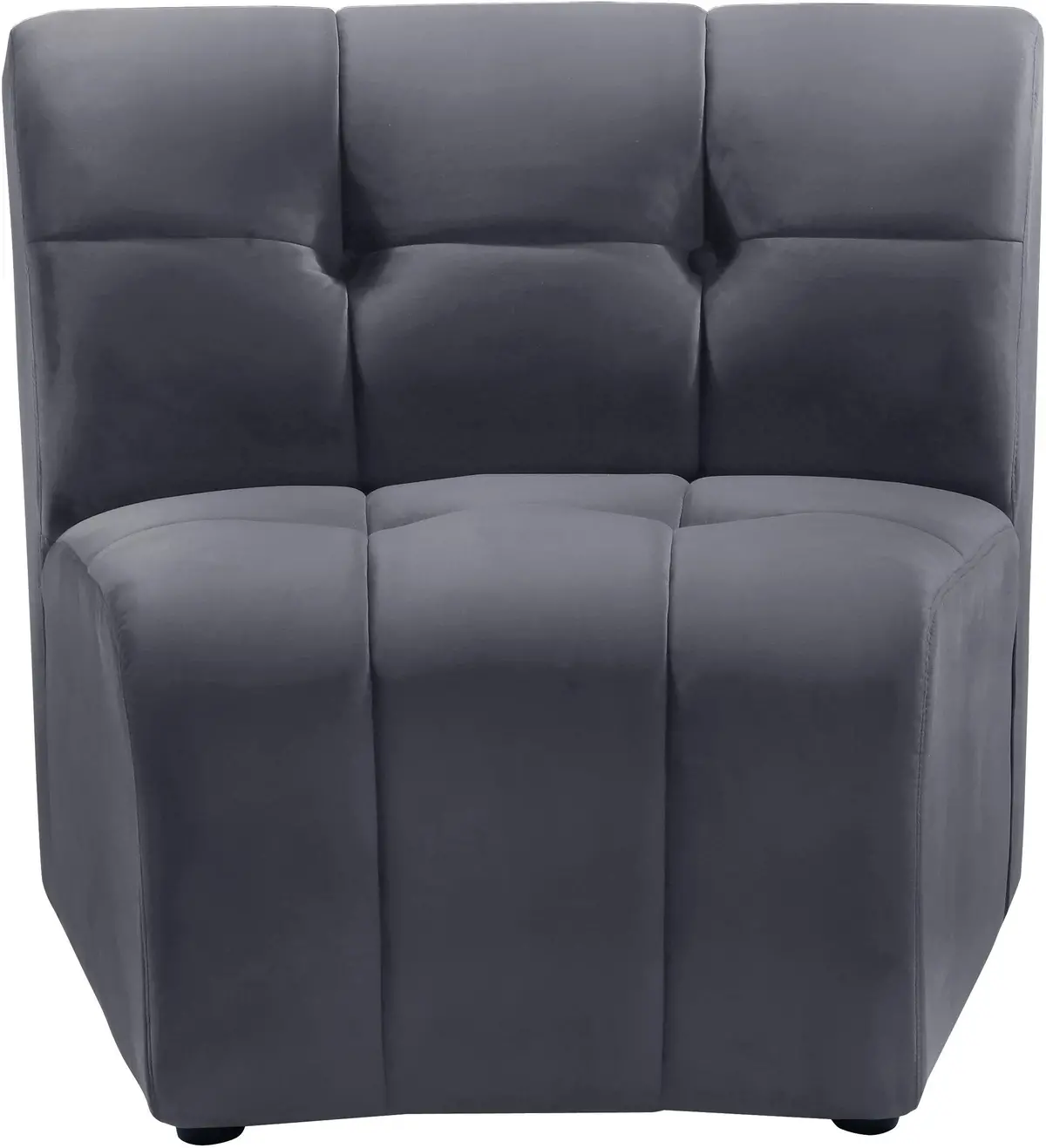 Limitless Grey Velvet Modular Chair 1
