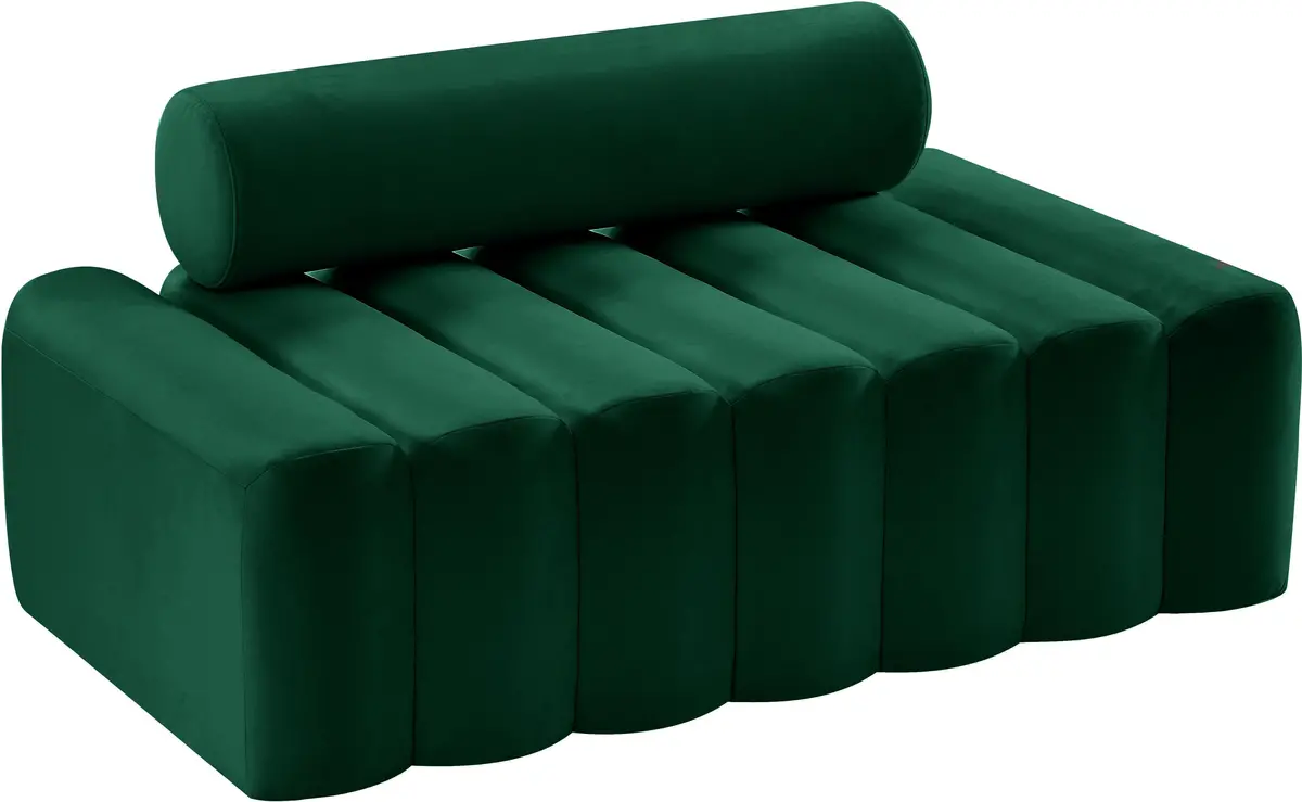 Melody Green Velvet Loveseat 1