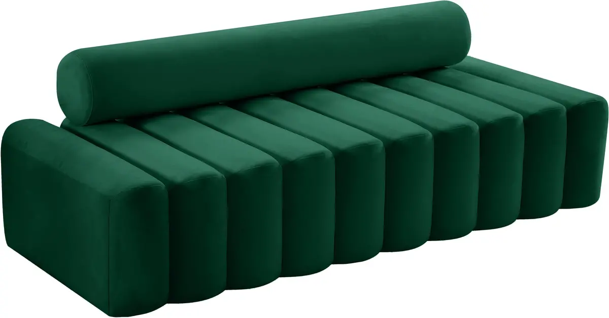 Melody Green Velvet Sofa 1