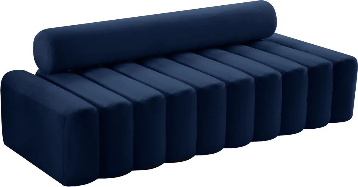 Melody Navy Velvet Sofa 1