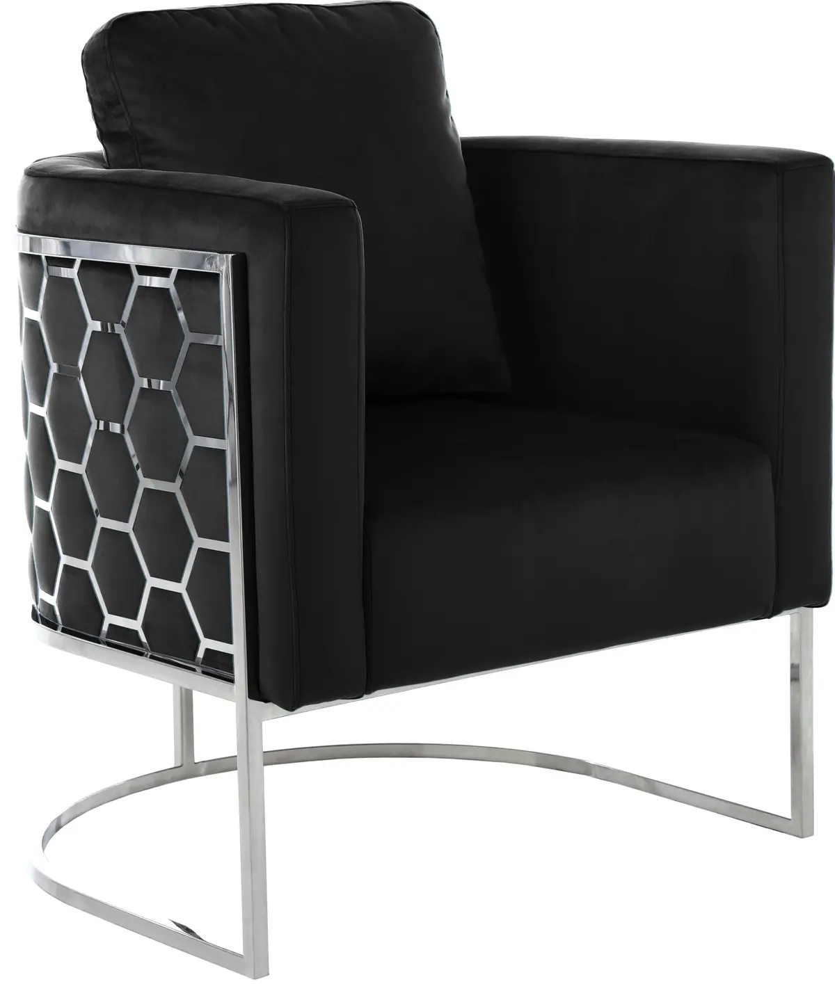 Casa Black Velvet Chair 1