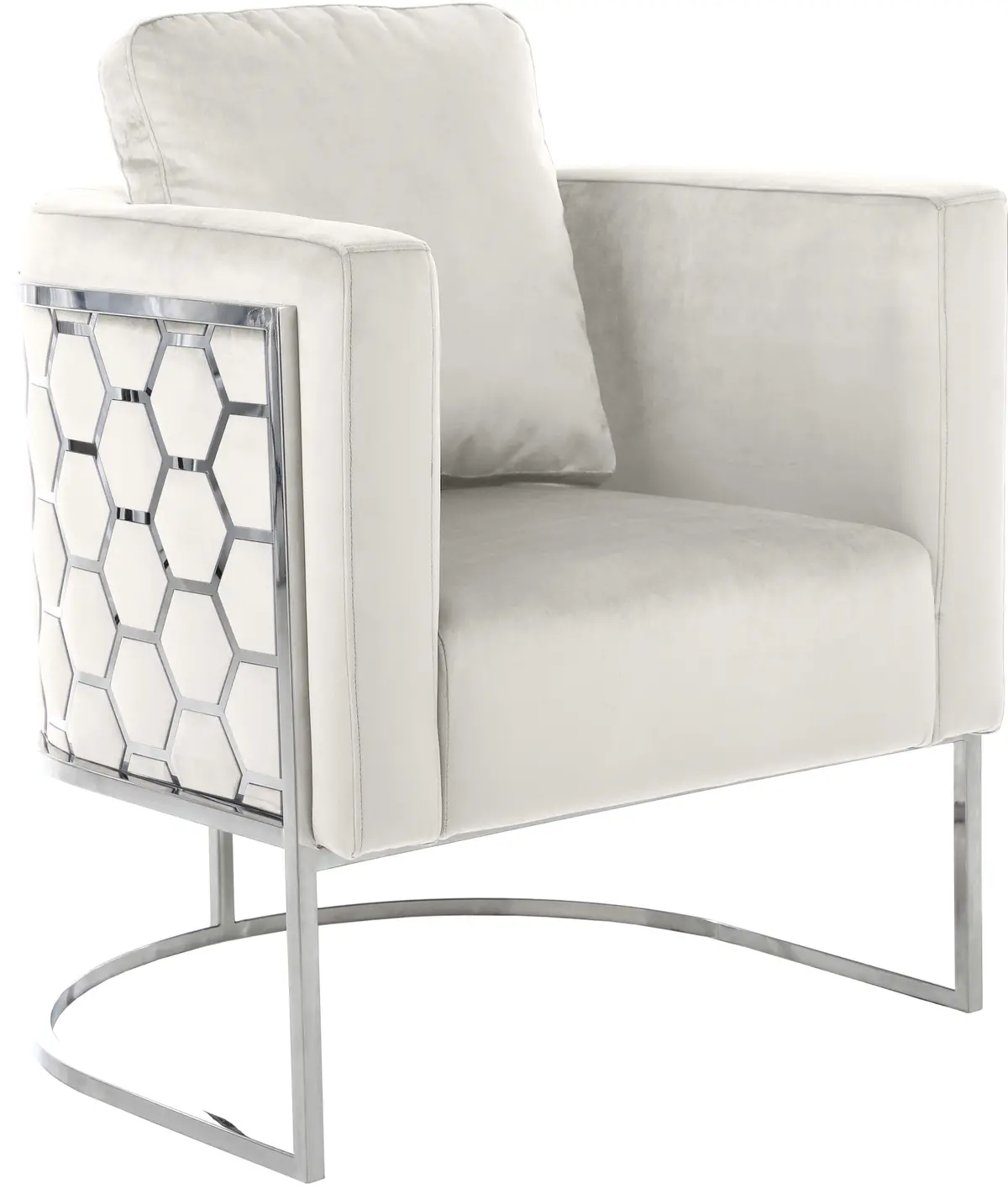 Casa Cream Velvet Chair 1