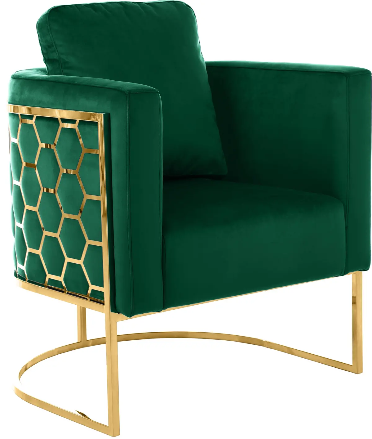 Casa Green Velvet Chair 1