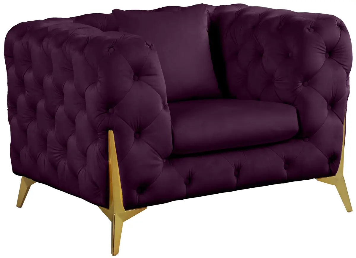 Kingdom Purple Velvet Chair 1