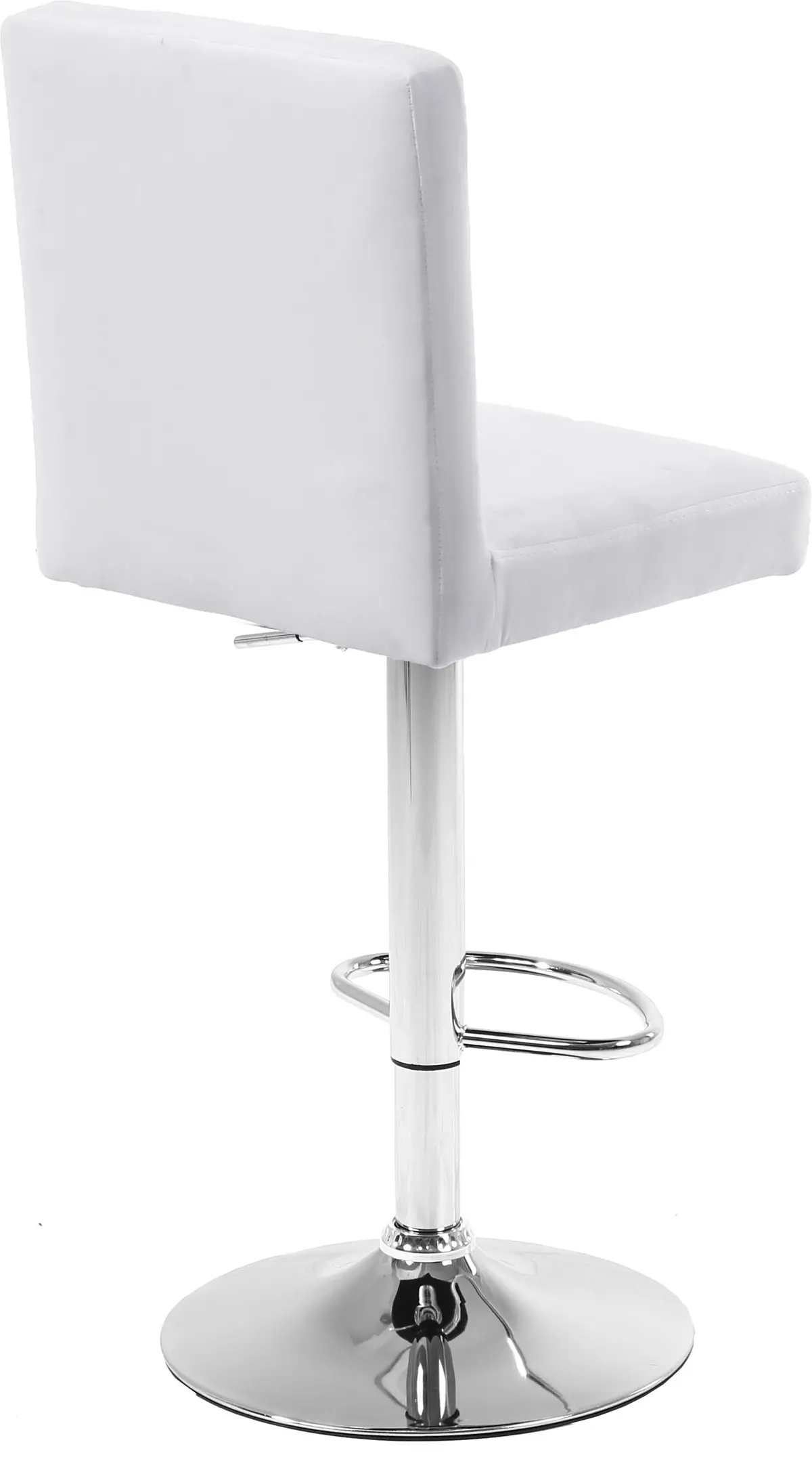 Joel White Velvet Adjustable Stool 2