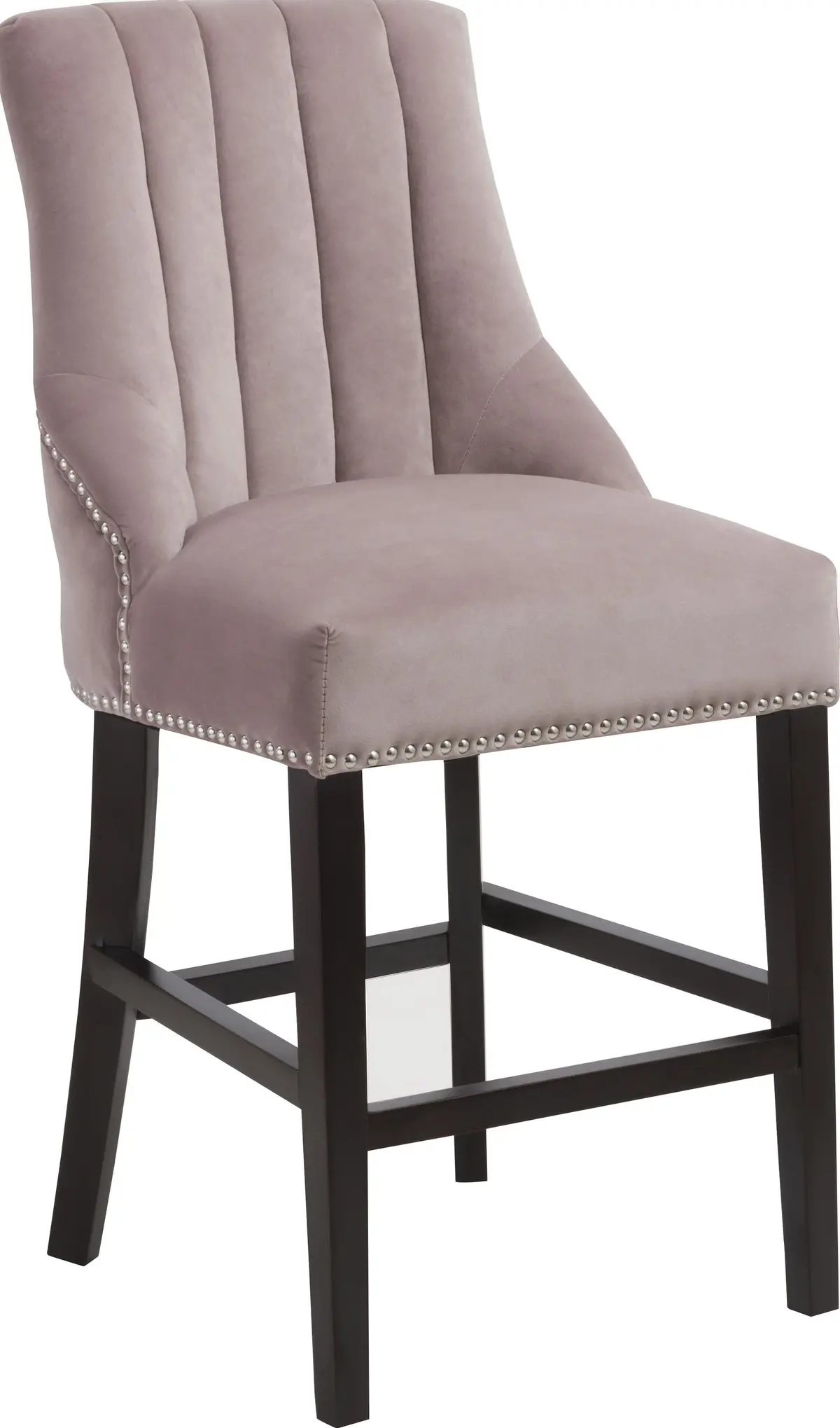 Oxford Pink Velvet Stool 2