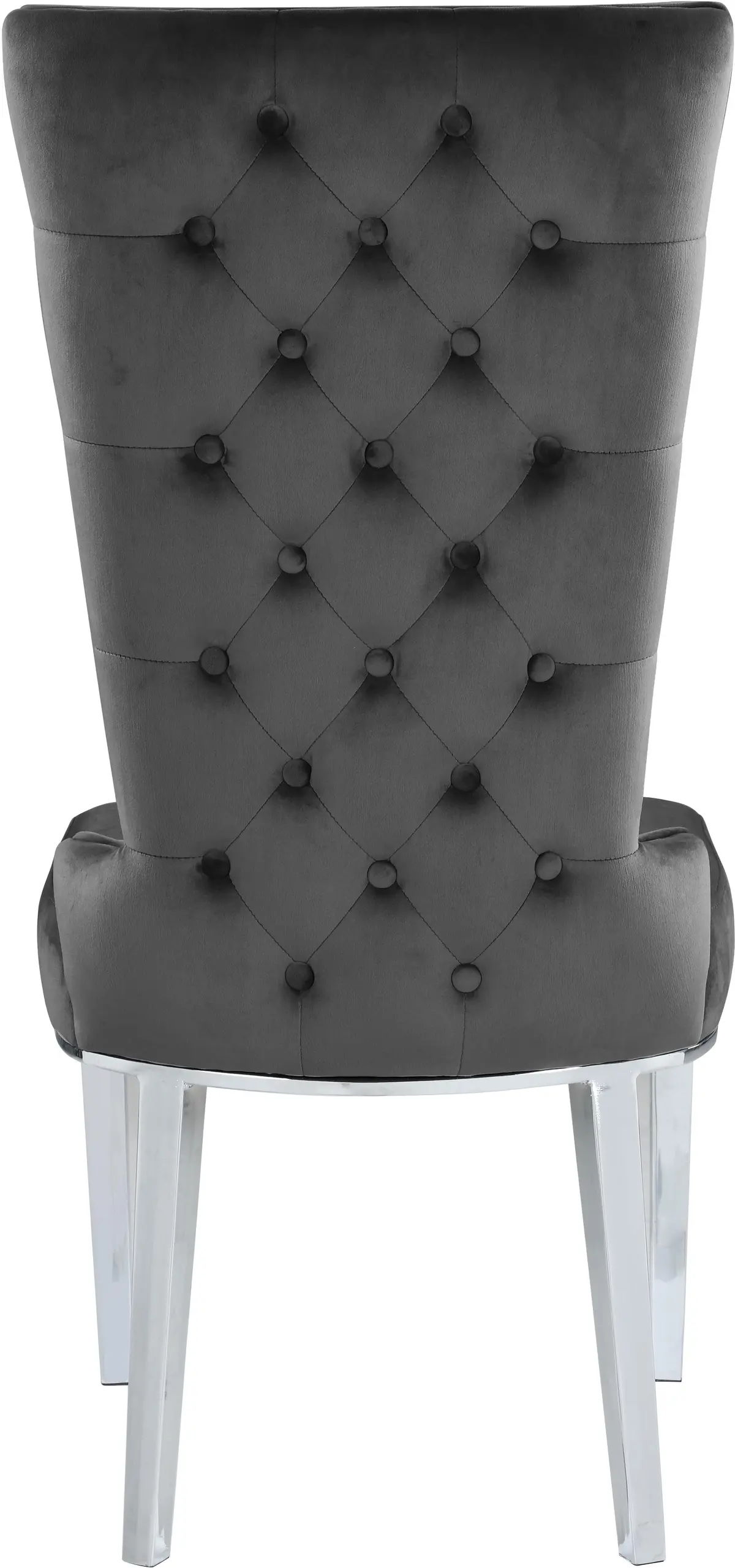 Serafina Grey Velvet Dining Chair 2