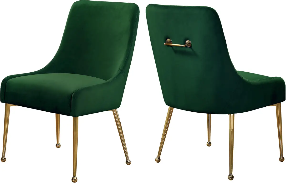 Owen Green Velvet Dining Chair 1