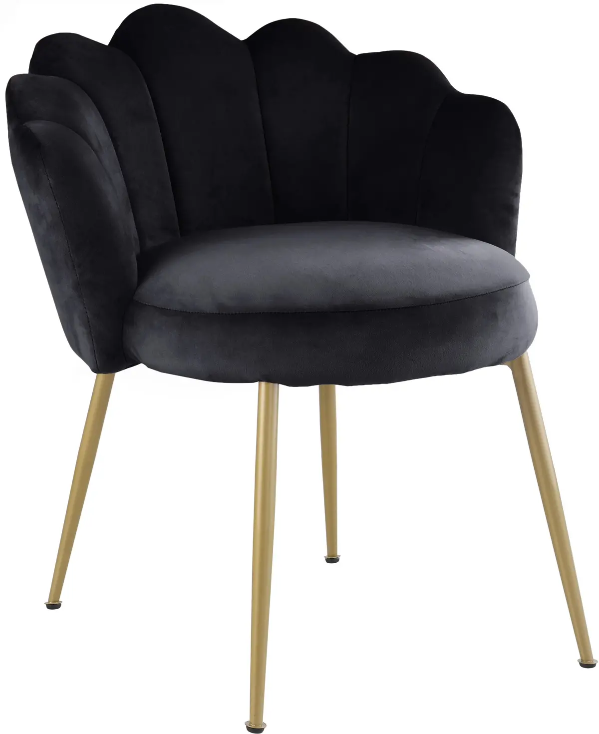 Claire Black Velvet Dining Chair 2