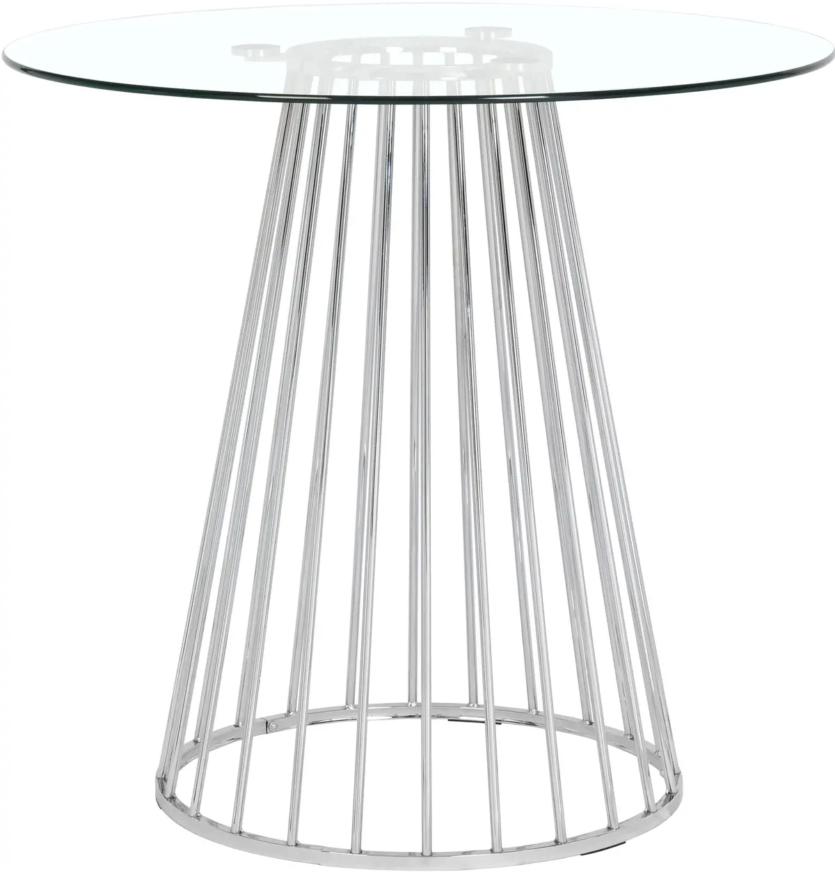 Gio Chrome Counter Height Table 1