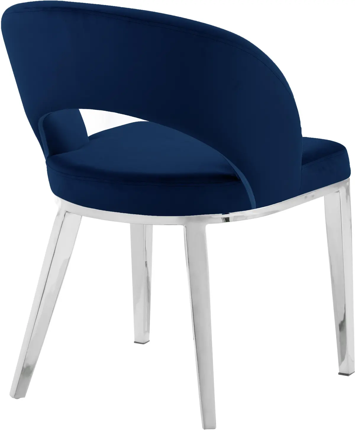 Roberto Navy Velvet Dining Chair 2