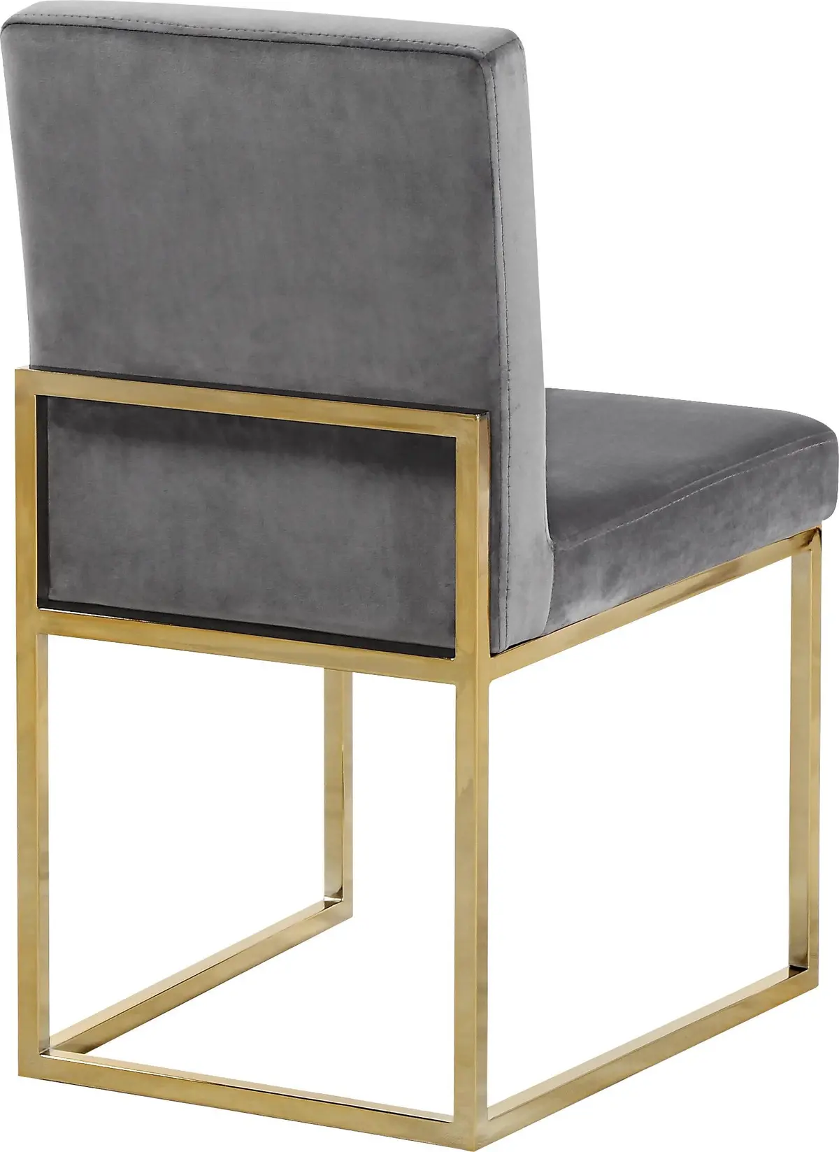 Giselle Grey Velvet Dining Chair 2