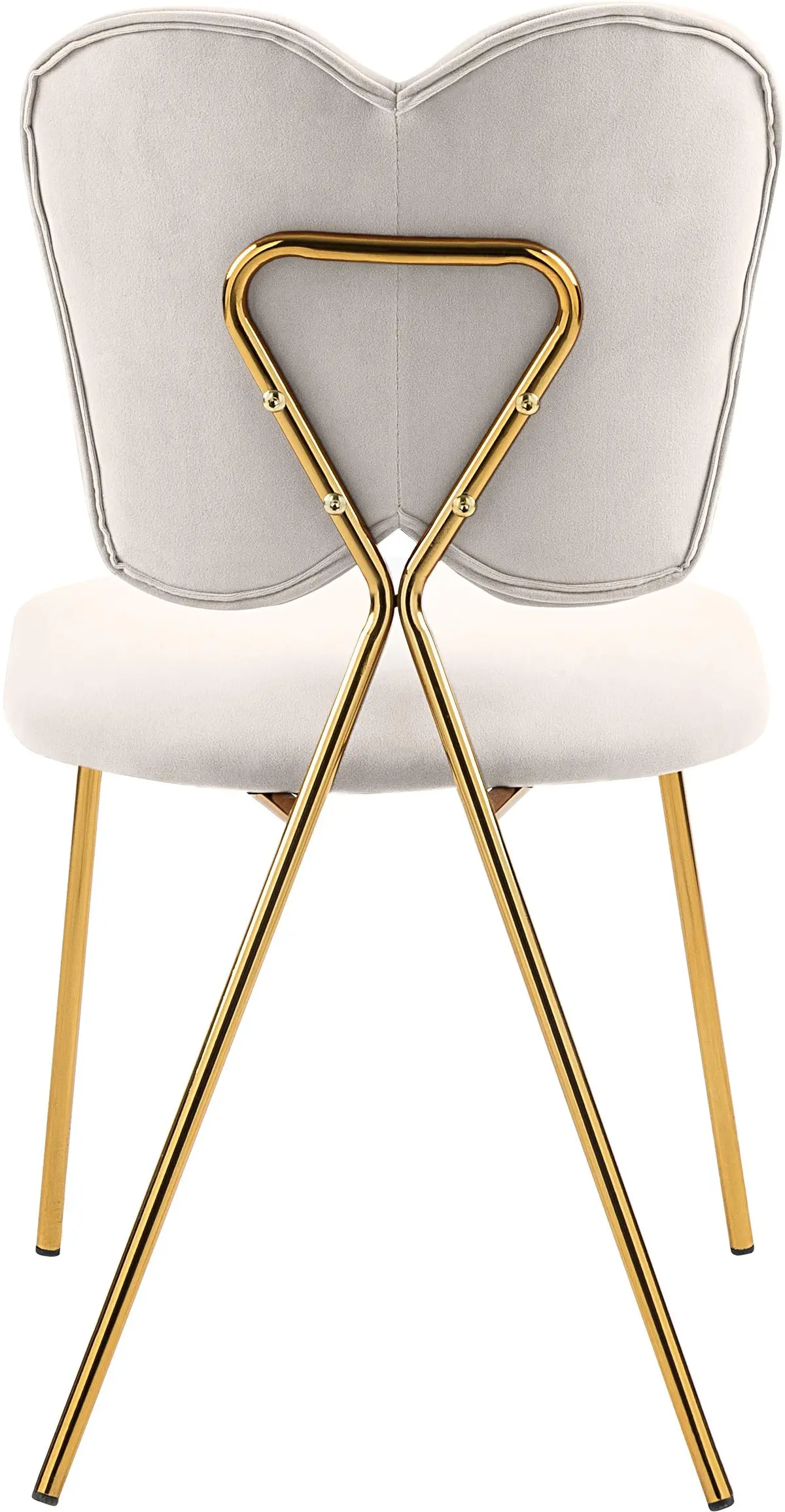 Angel Cream Velvet Dining Chair 2