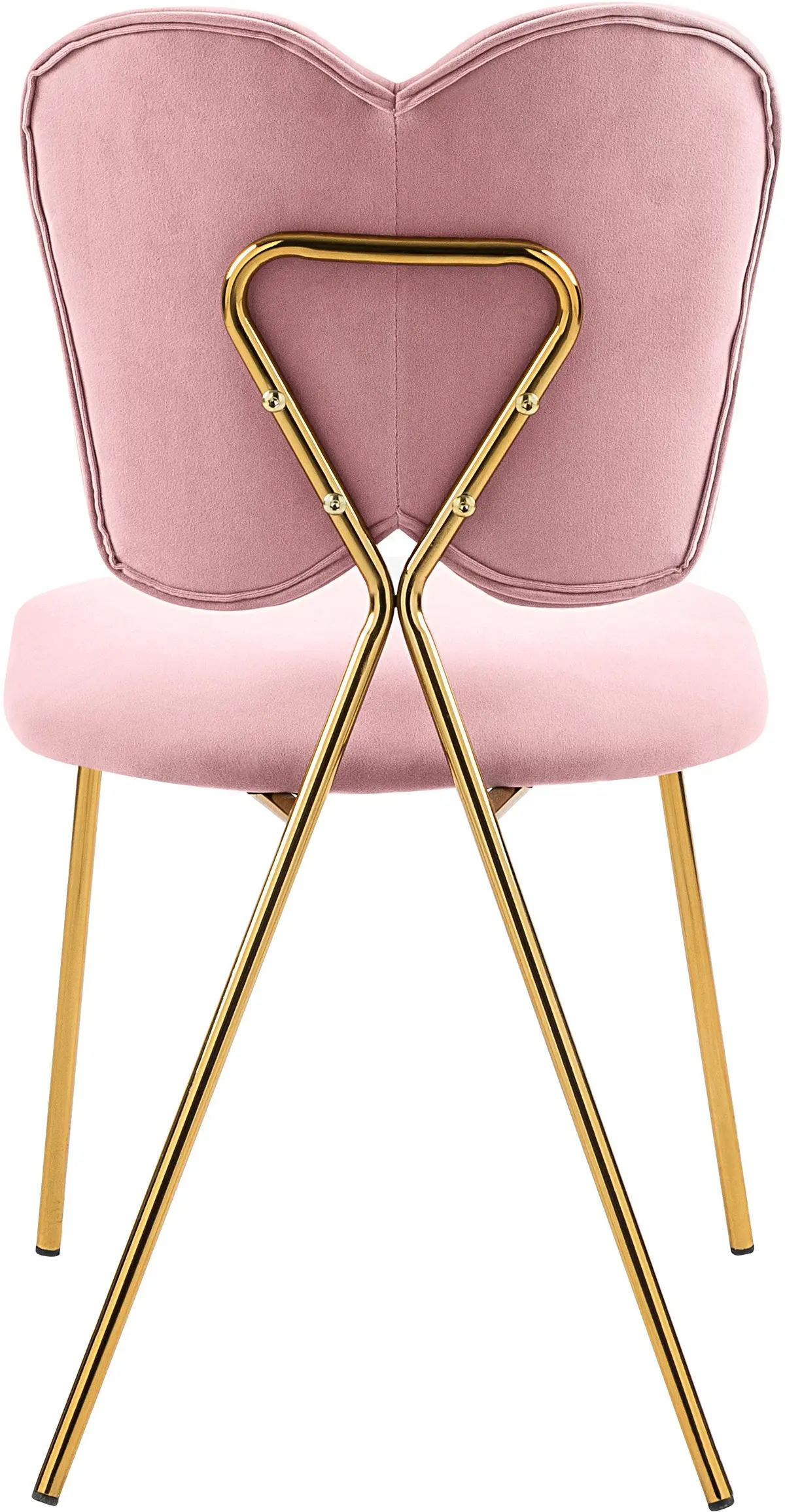 Angel Pink Velvet Dining Chair 2