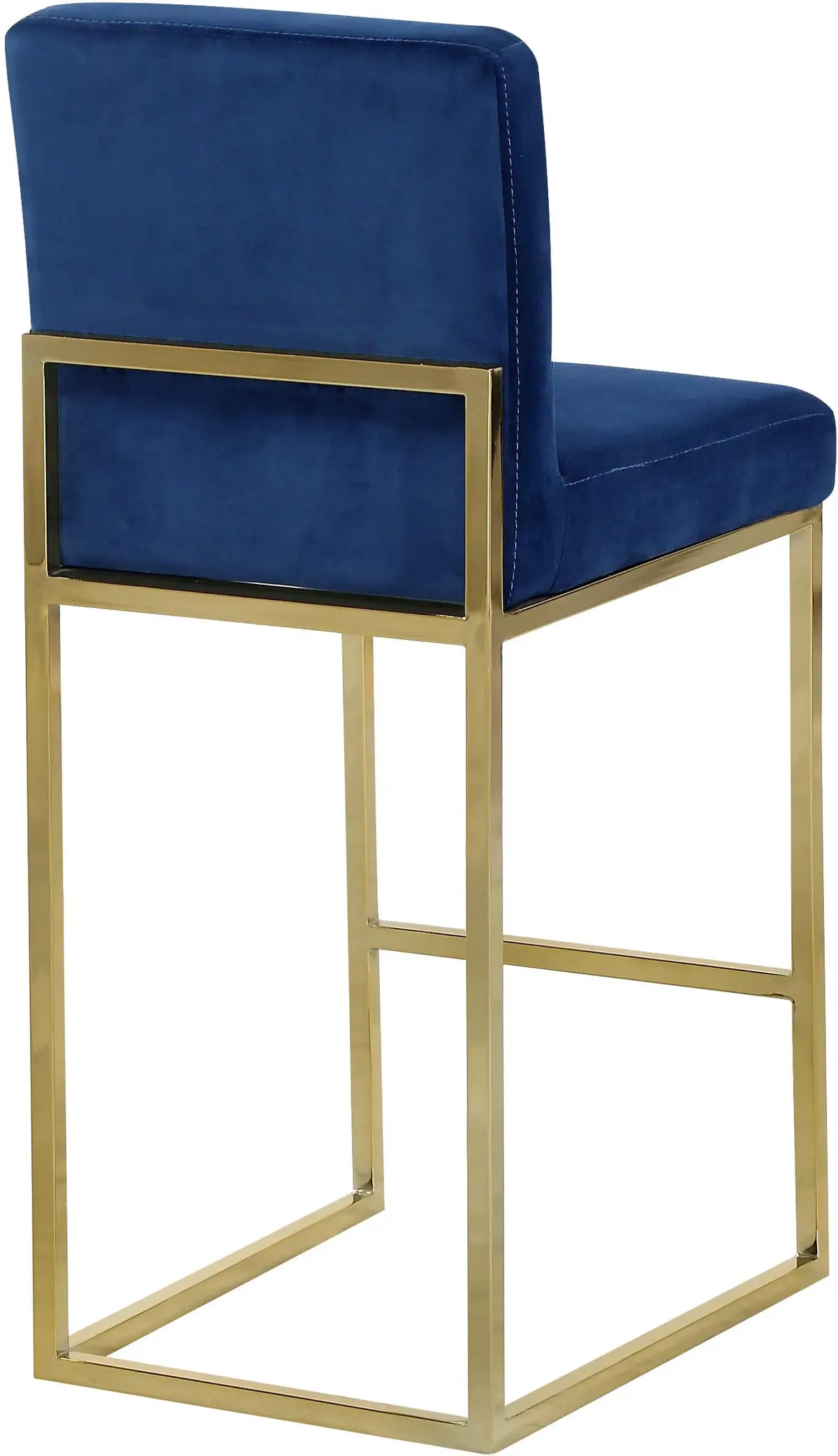 Giselle Navy Velvet Stool 2