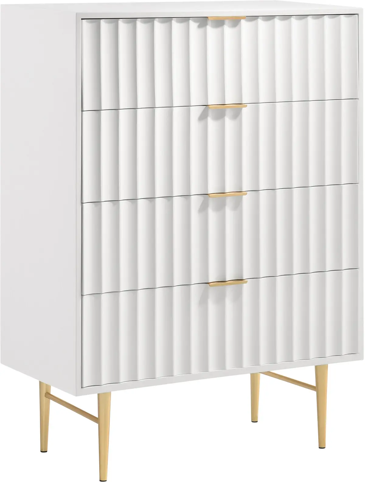 Modernist White Gloss Chest 1