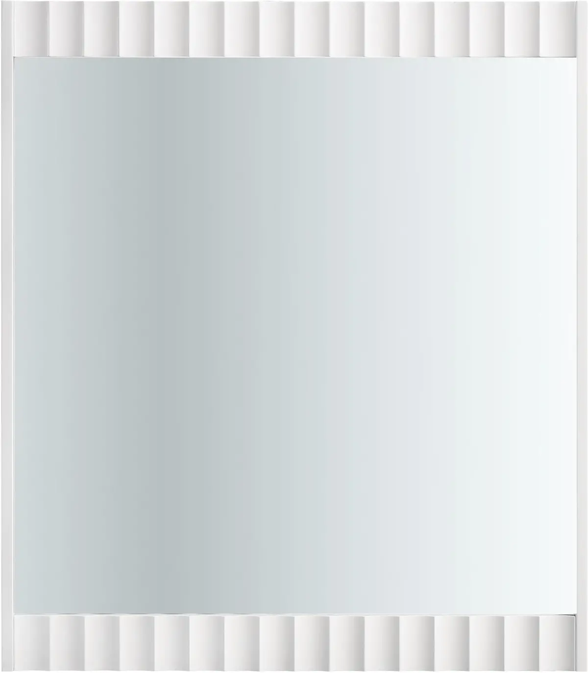 Modernist White Gloss Mirror 1
