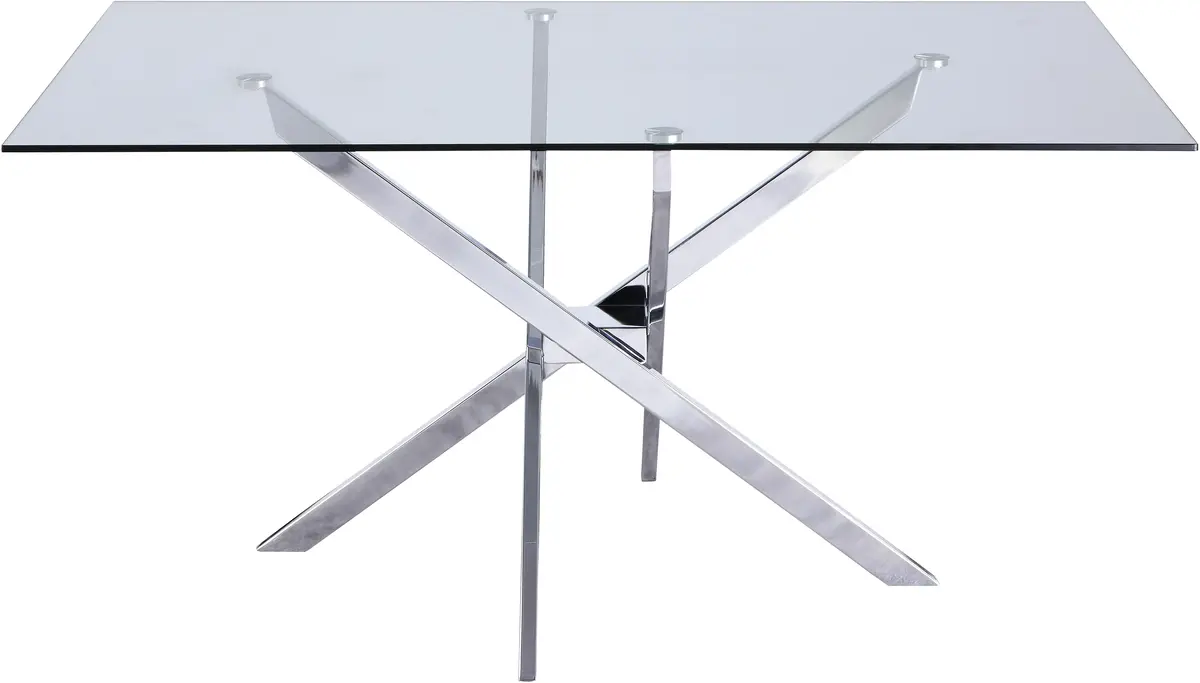 Xander Chrome Dining Table 2