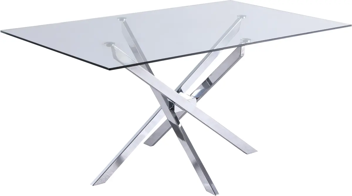 Xander Chrome Dining Table 1