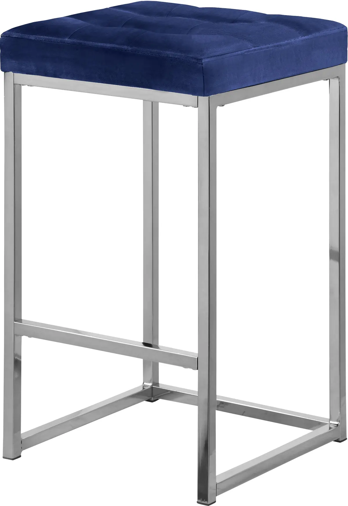 Nicola Navy Velvet Stool 2