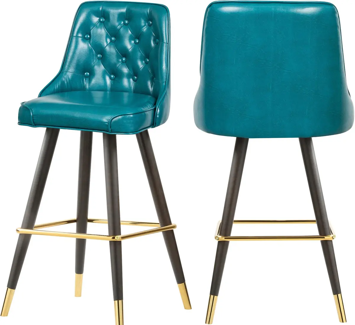Portnoy Teal Faux Leather Counter/Bar Stool 1