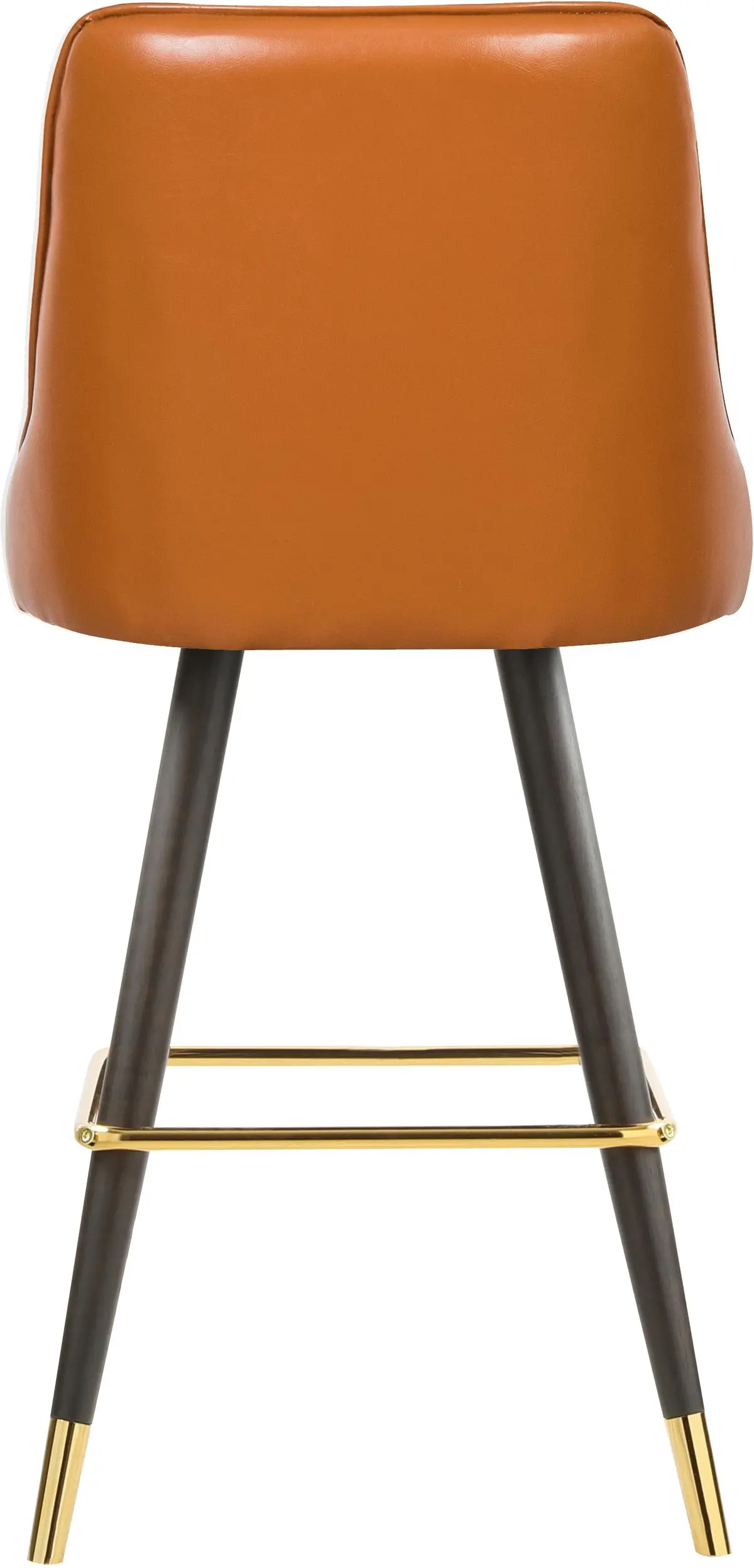 Portnoy Cognac Faux Leather Counter/Bar Stool 2