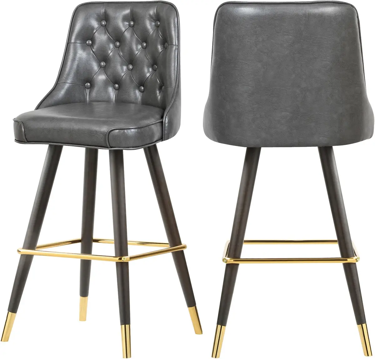 Portnoy Grey Faux Leather Counter/Bar Stool 1