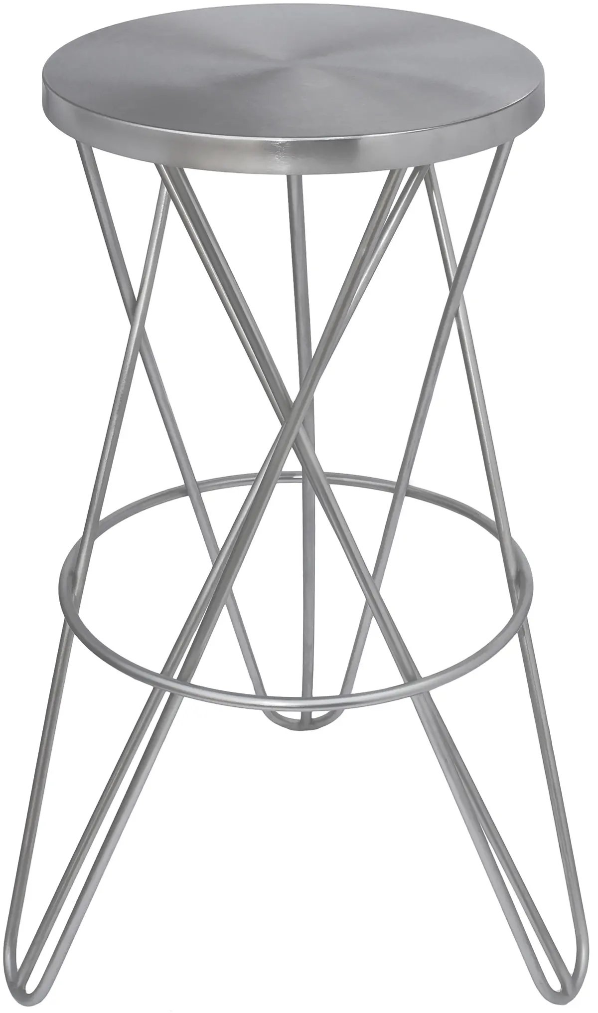 Mercury Silver Bar Stool 1