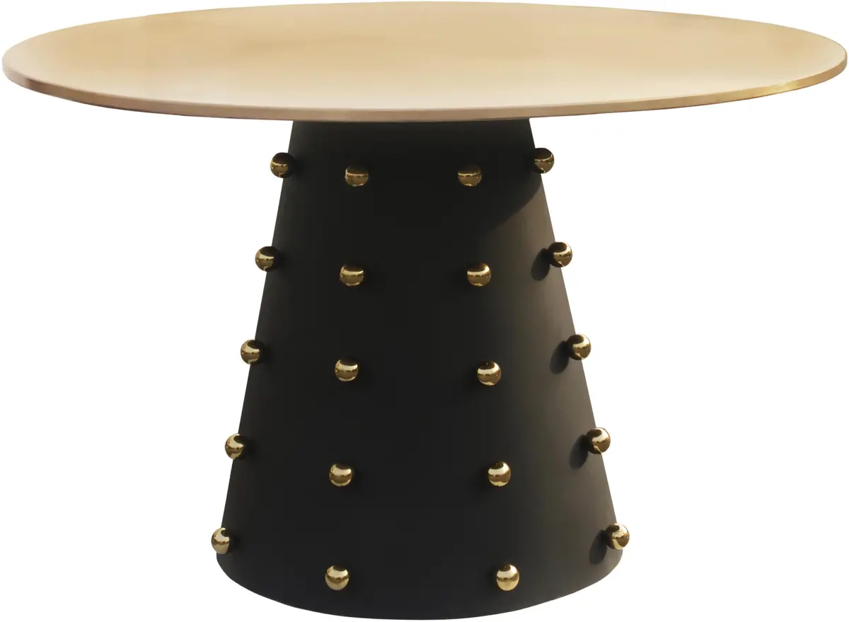 Raven Black / Gold Dining Table 1