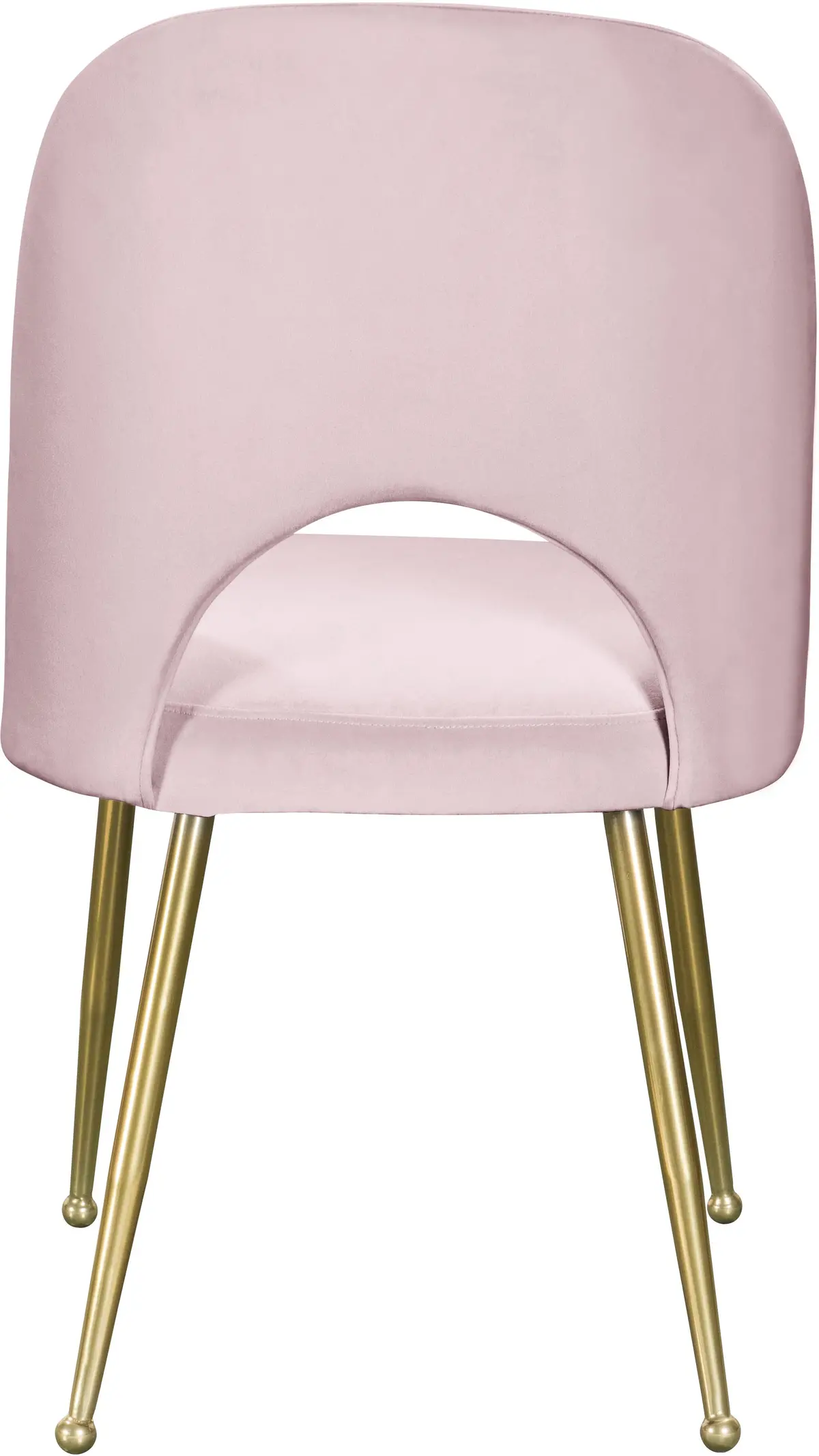 Logan Pink Velvet Dining Chair 2