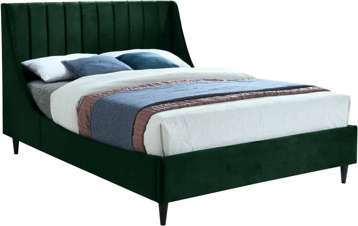 Eva Green Velvet Full Bed 1