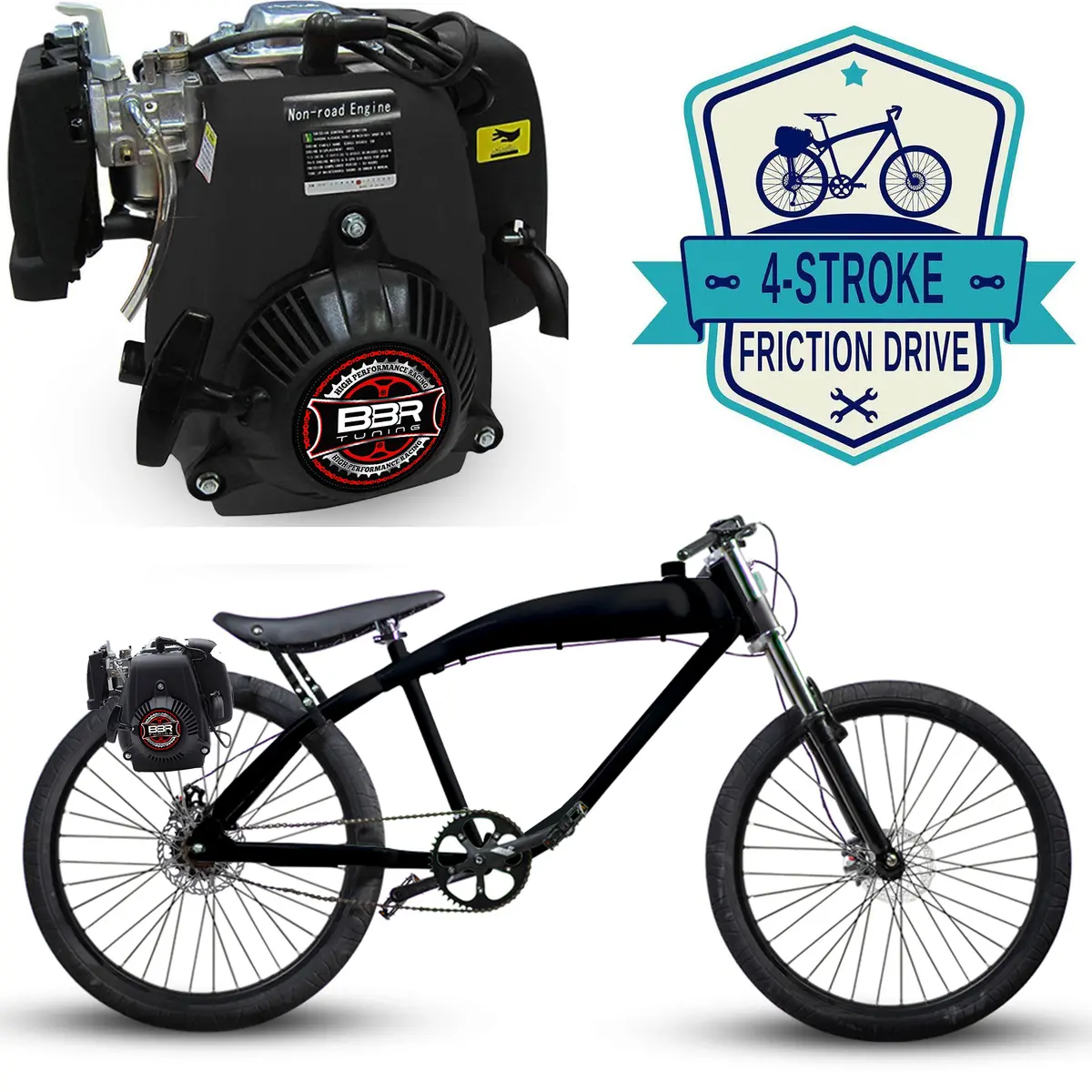 F-Zero Motorized Bike + 4 Stroke Friction Drive 1