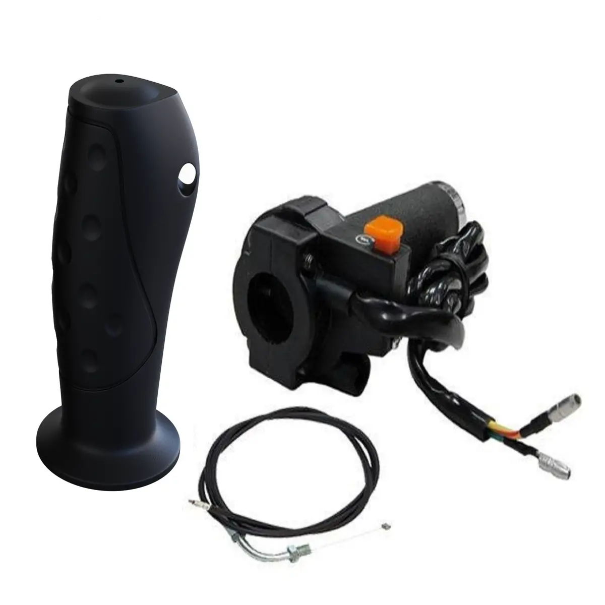 Complete Throttle Grip, Cable, And Kill Switch Combo 1