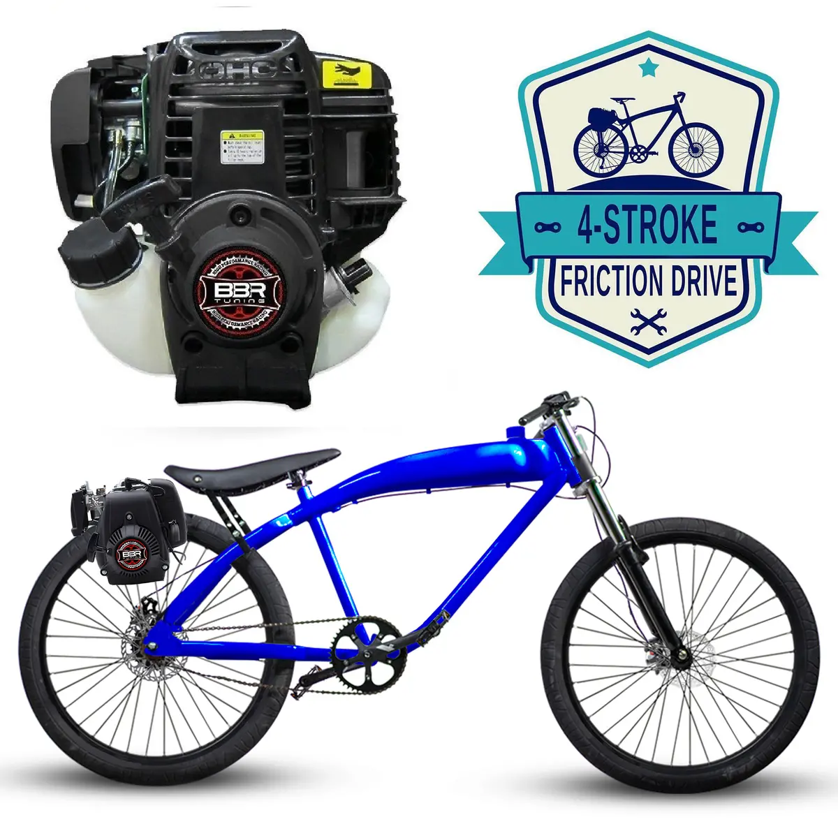 F-Zero Motorized Bike + 4 Stroke Friction Drive 6