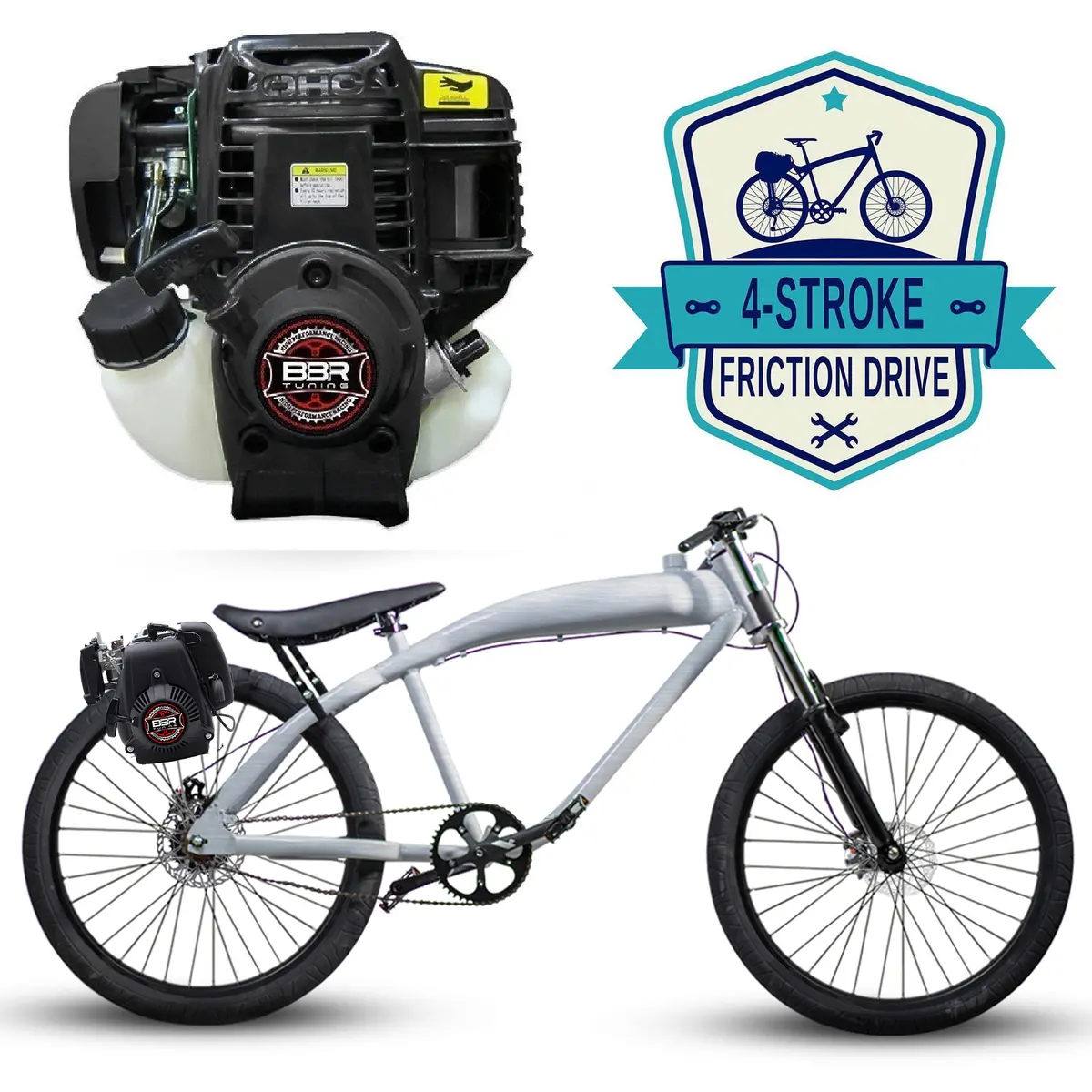 F-Zero Motorized Bike + 4 Stroke Friction Drive 8
