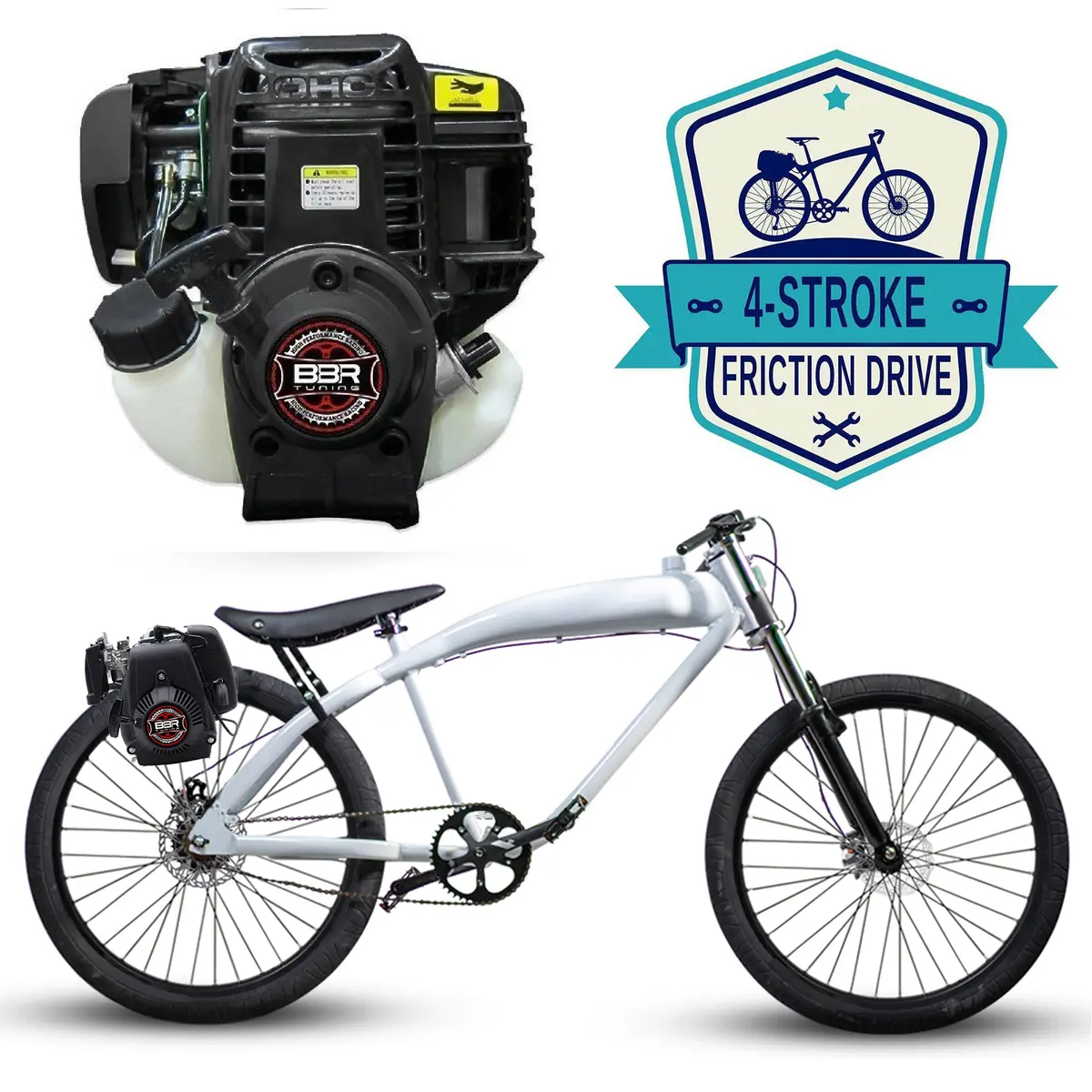 F-Zero Motorized Bike + 4 Stroke Friction Drive 8