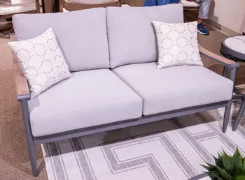 Ocean Beach Outdoor Loveseat With Cushion 1