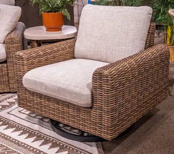 Dolan Creek Outdoor Swivel Lounge Chair With Cushion 1