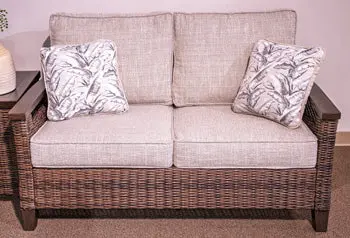 Monterey Point Outdoor Loveseat With Cushion 1