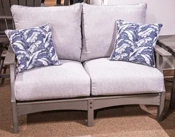 Cove Beach Outdoor Loveseat With Cushion 1