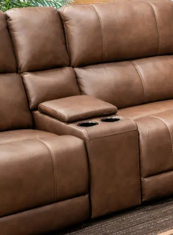 Bleckley Power Reclining Sectional Loveseat With Console 1