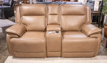 Glencroft Power Reclining Loveseat With Console 1