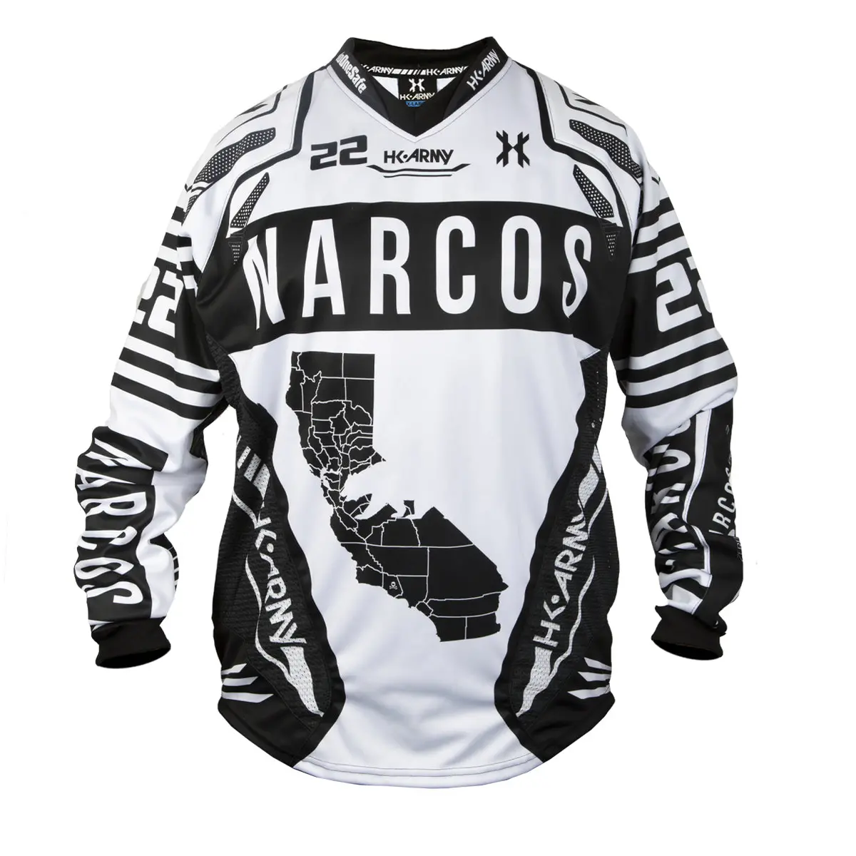 Narcos White Freeline Jersey 1
