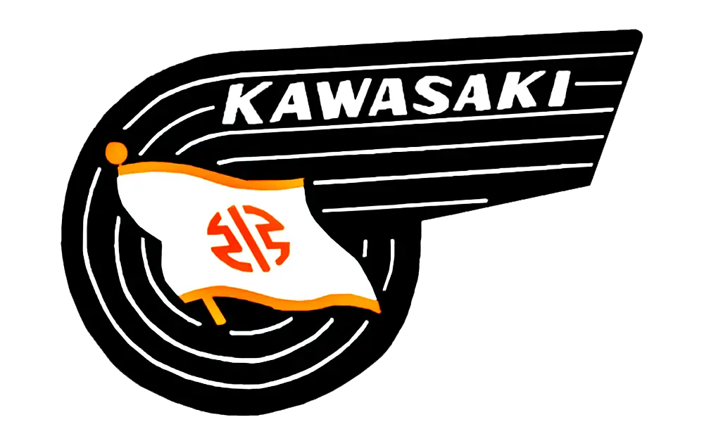Domed Reproduction Of The Original Kawasaki Logo Tank Emblems 1