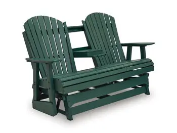 Shell Beach Outdoor Loveseat Glider 1