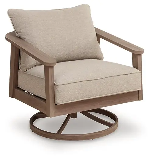 Harmony Headlands Outdoor Swivel Lounge With Cushion 1